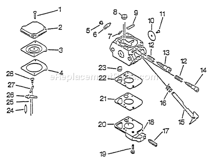 Page A Diagram and Parts List for PB-1010 122636 - 219000 Echo Leaf Blower / Vacuum