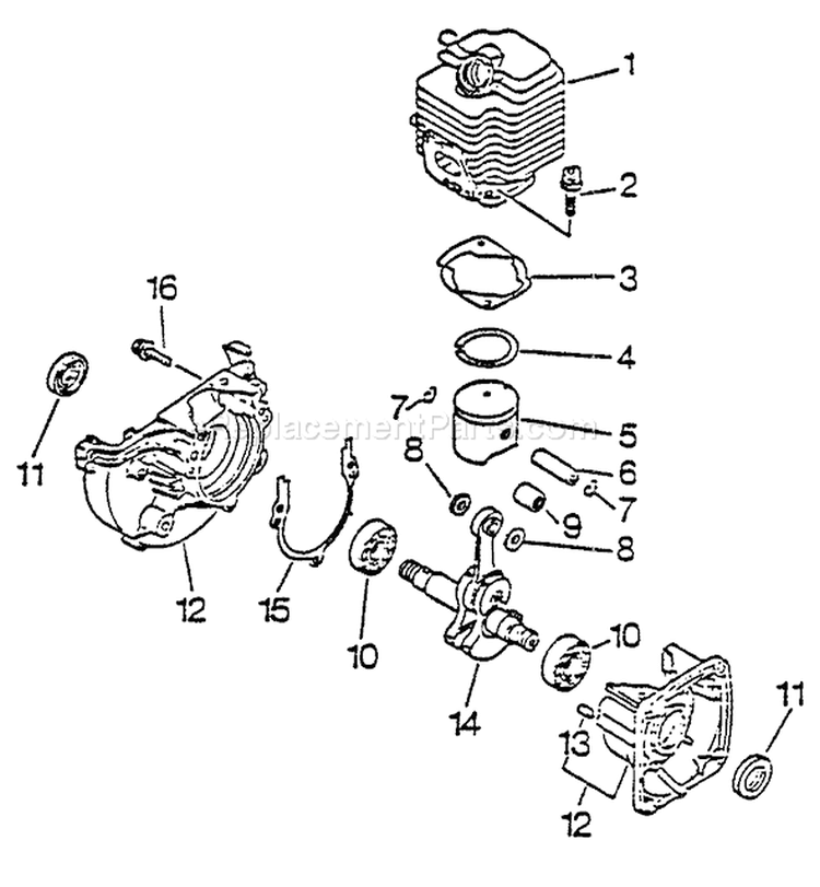 Page B Diagram and Parts List for PB-1010 122636 - 219000 Echo Leaf Blower / Vacuum