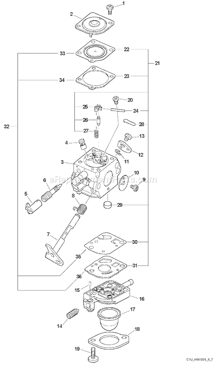 Page A Diagram and Parts List for PB-200 07001001 - 07999999 Echo Leaf Blower / Vacuum