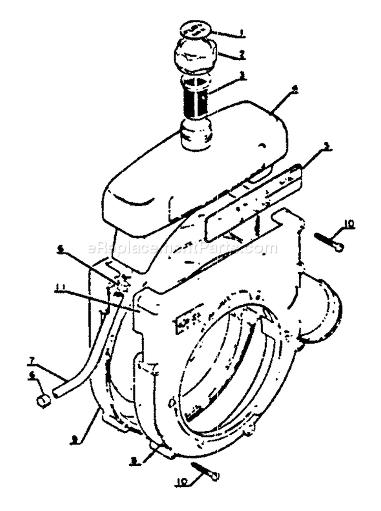 Page H Diagram and Parts List for PB-202 001001 - 0040501 Echo Leaf Blower / Vacuum