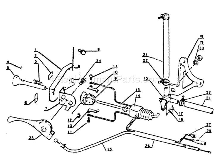 Page K Diagram and Parts List for PB-202 001001 - 0040501 Echo Leaf Blower / Vacuum