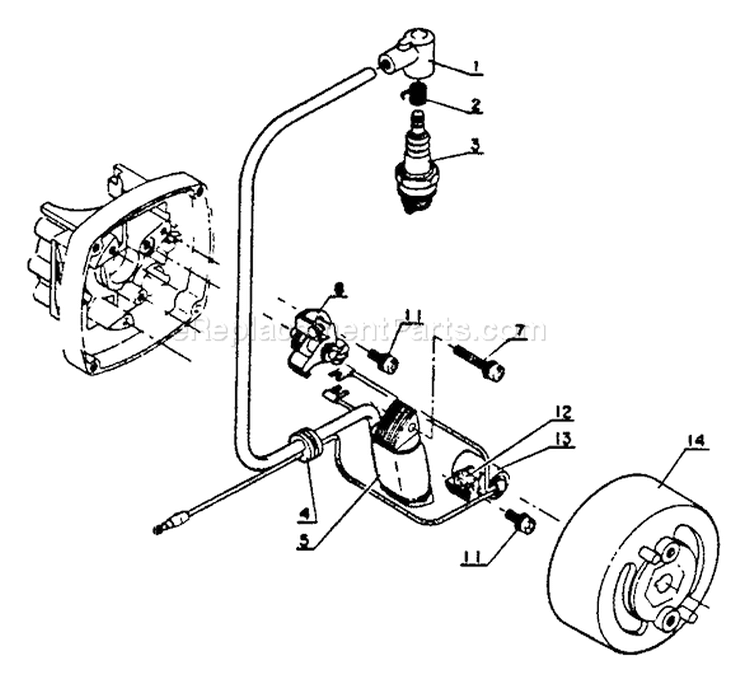 Page I Diagram and Parts List for PB-202 After S/N 0040502 Echo Leaf Blower / Vacuum