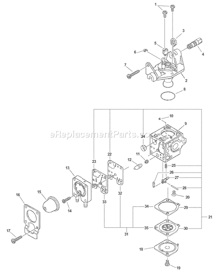 Page A Diagram and Parts List for PB-231LN 02001001 - 02999999 Echo Leaf Blower / Vacuum