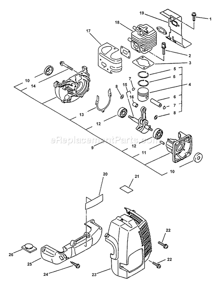 Page B Diagram and Parts List for PB-2400 Type 1E -After S/N 001001 Echo Leaf Blower / Vacuum