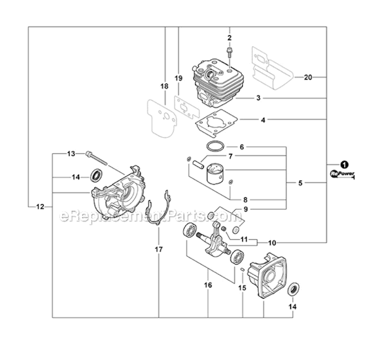Page D Diagram and Parts List for PB-250  Echo Leaf Blower / Vacuum