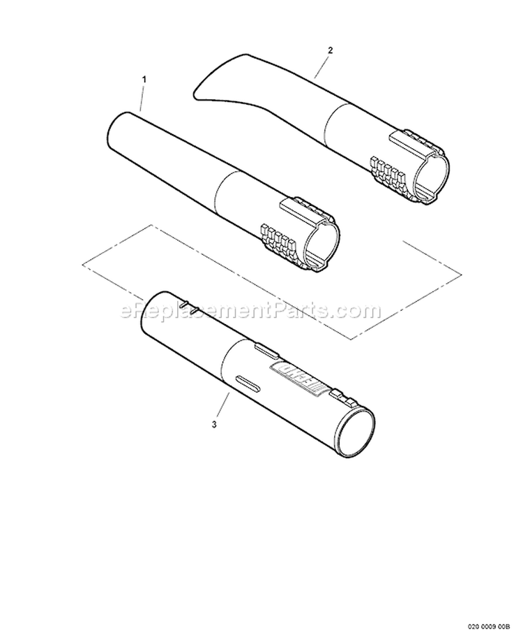 Page A Diagram and Parts List for PB-255 P06213001001 - P06213999999 Echo Leaf Blower / Vacuum