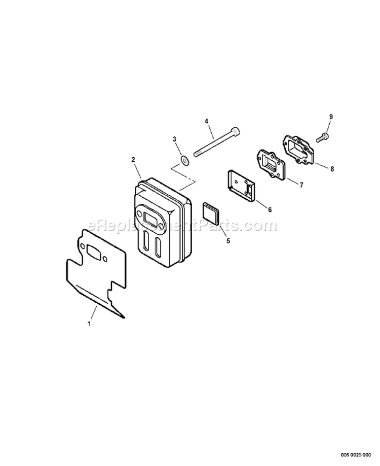 Page D Diagram and Parts List for PB-265L P06313001001-P06313999999 Echo Leaf Blower / Vacuum