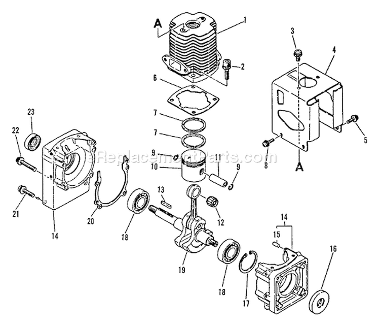 Page C Diagram and Parts List for PB-300E 0049617 Echo Leaf Blower / Vacuum