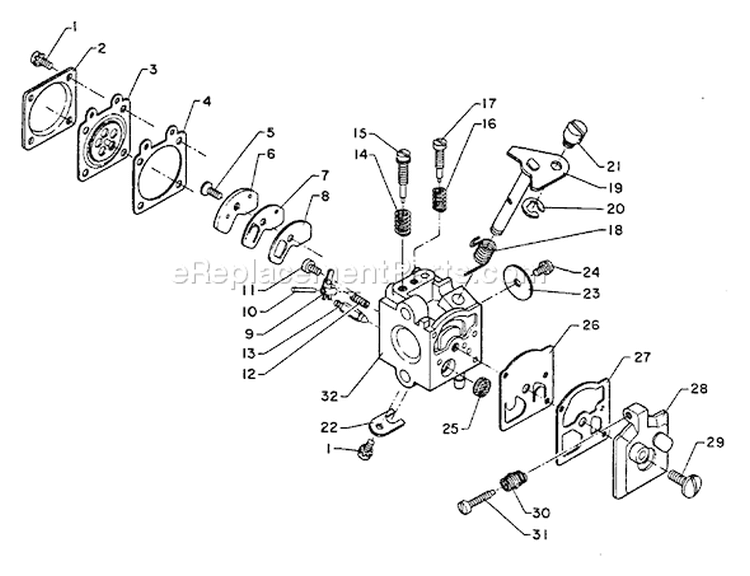 Page A Diagram and Parts List for PB-400E 001001-128095 Echo Leaf Blower / Vacuum