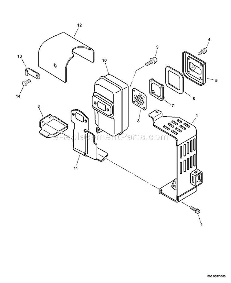 Page E Diagram and Parts List for PB-410 P09411001001-P09411999999 Echo Leaf Blower / Vacuum