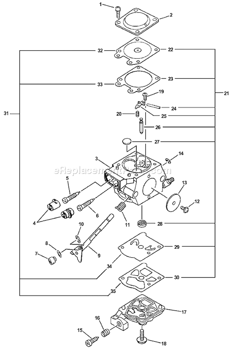 Page C Diagram and Parts List for PB-411 09001001-09999999 Echo Leaf Blower / Vacuum