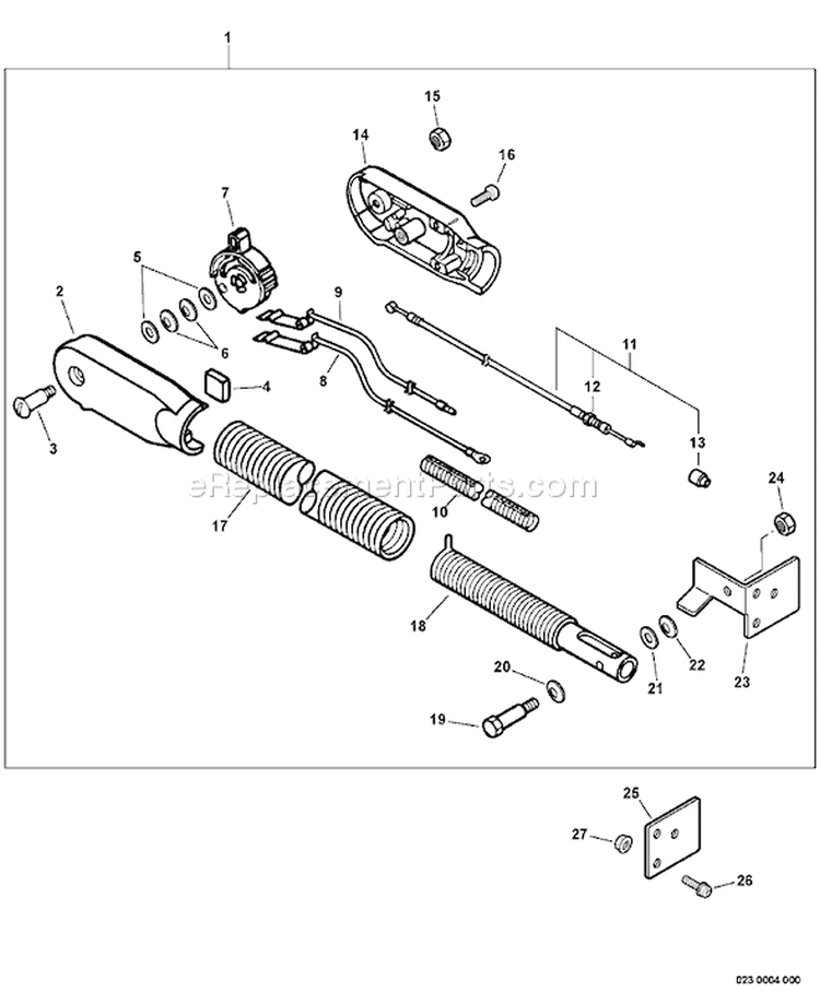 Page I Diagram and Parts List for PB-413H 02001001-02999999 Echo Leaf Blower / Vacuum