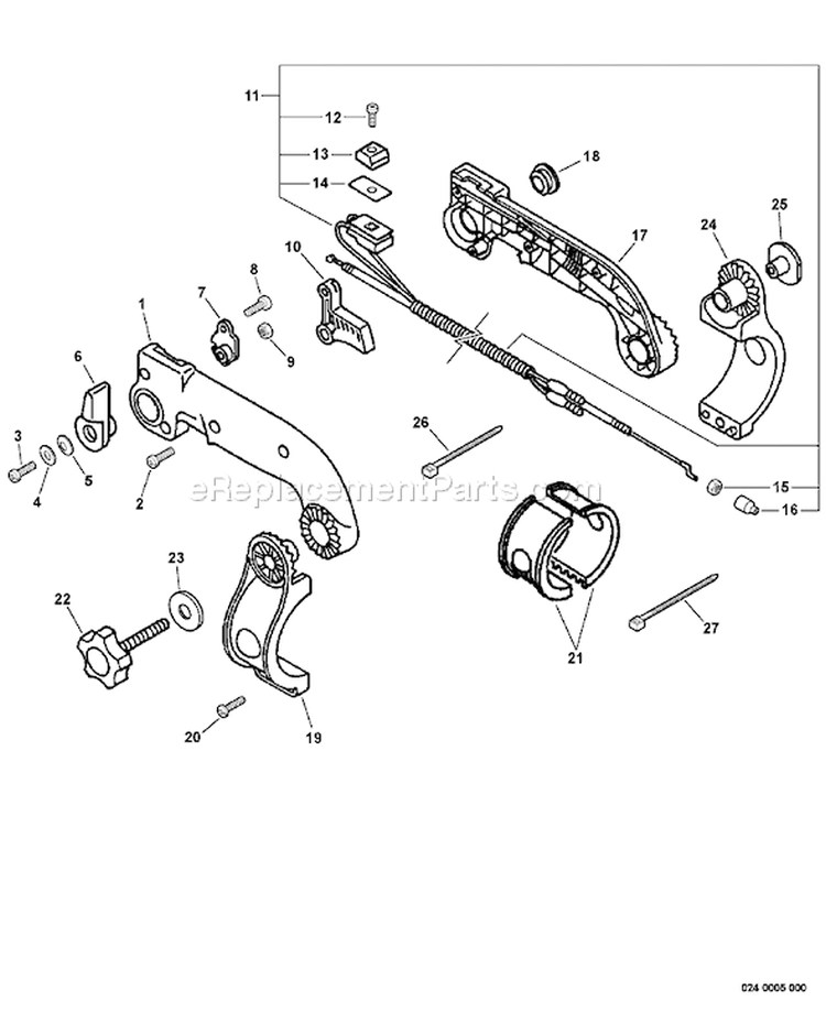 Page Q Diagram and Parts List for PB-413T 09001001-09999999 Echo Leaf Blower / Vacuum