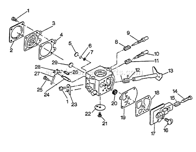 Page B Diagram and Parts List for PB-4500 0034076 and Above Echo Leaf Blower / Vacuum