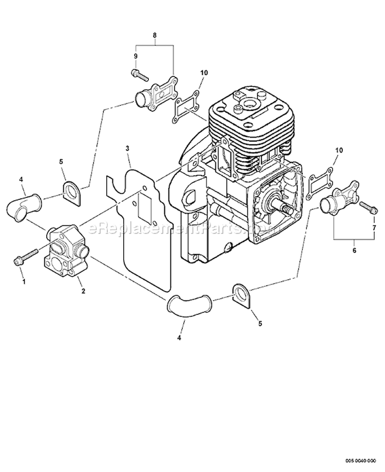 Page K Diagram and Parts List for PB-500H P02112001001-P02112999999 Echo Leaf Blower / Vacuum