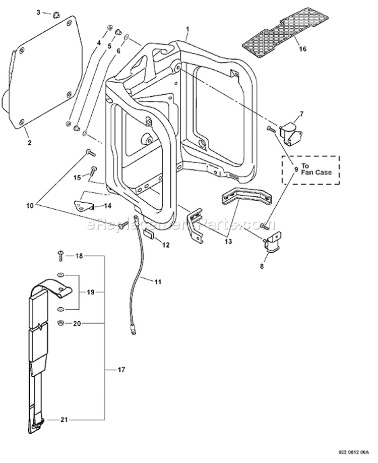 Page A Diagram and Parts List for PB-4600 059919-999999 Echo Leaf Blower / Vacuum