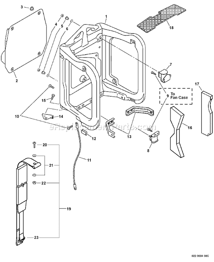 Page A Diagram and Parts List for PB-460LN 03001001-03999999 Echo Leaf Blower / Vacuum