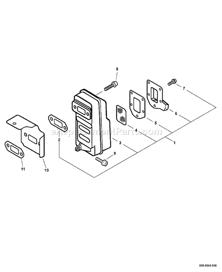 Page E Diagram and Parts List for PB-4600 059919-999999 Echo Leaf Blower / Vacuum