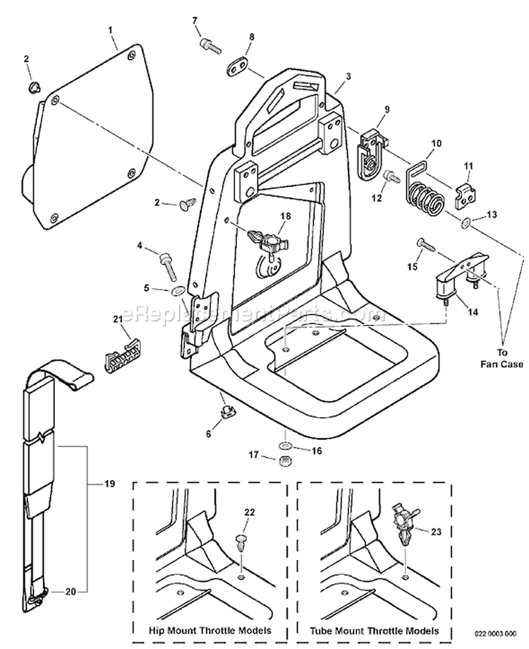 Page B Diagram and Parts List for PB-413T 09001001-09999999 Echo Leaf Blower / Vacuum