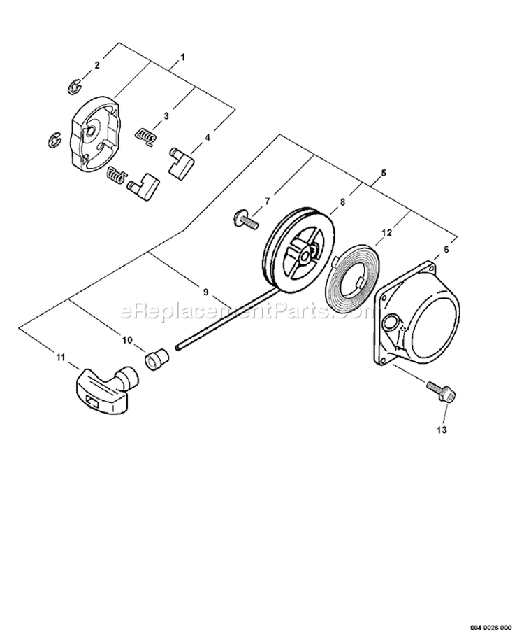 Page Q Diagram and Parts List for PB-620 10001001-10999999 Echo Leaf Blower / Vacuum