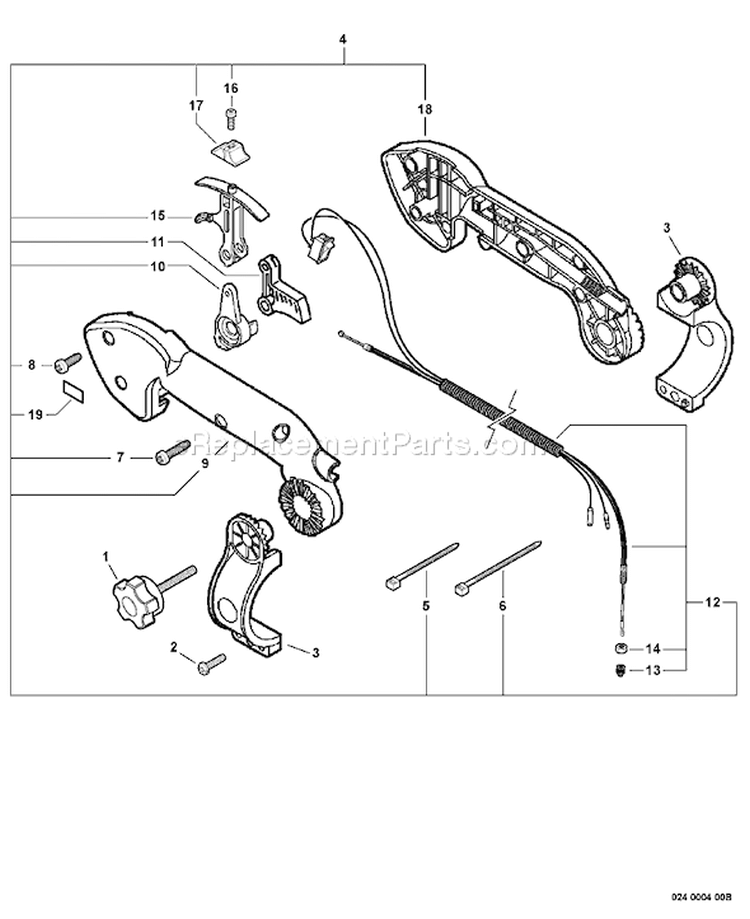Page P Diagram and Parts List for PB-620 P09912001001-P09912999999 Echo Leaf Blower / Vacuum