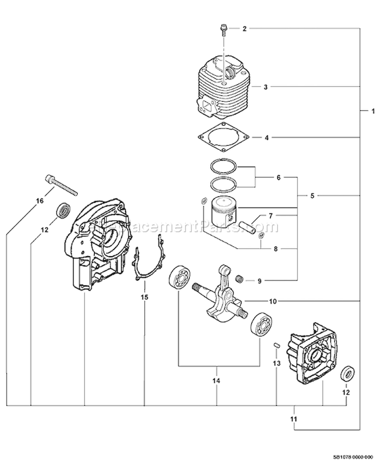 Page D Diagram and Parts List for PB-620 10001001-10999999 Echo Leaf Blower / Vacuum