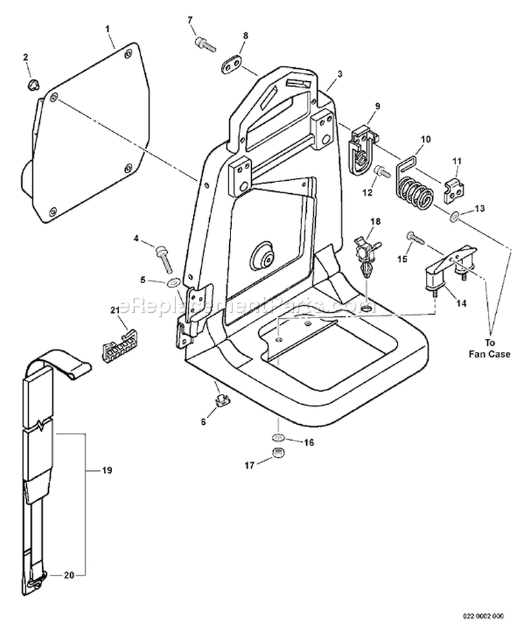 Page A Diagram and Parts List for PB-413T 09001001-09999999 Echo Leaf Blower / Vacuum