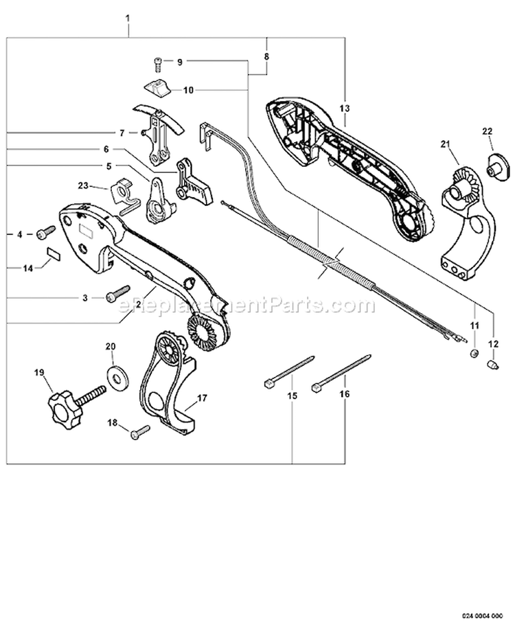 Page S Diagram and Parts List for PB-620 10001001-10999999 Echo Leaf Blower / Vacuum