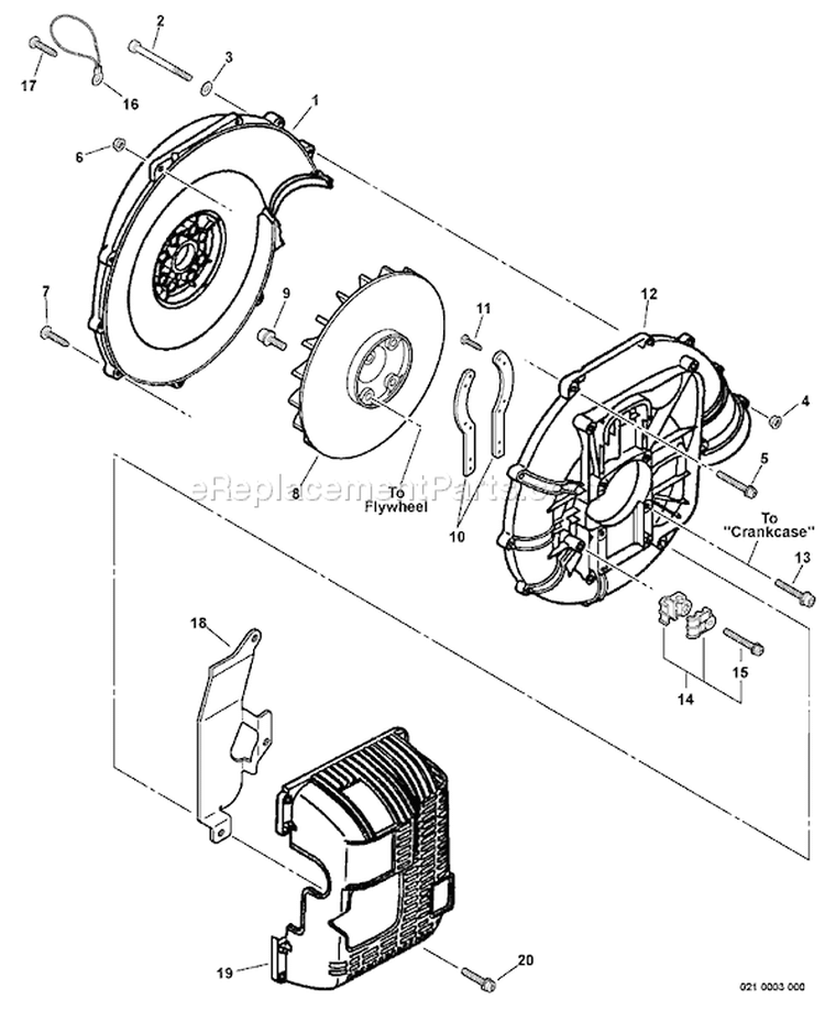 Page F Diagram and Parts List for PB-620 10001001-10999999 Echo Leaf Blower / Vacuum