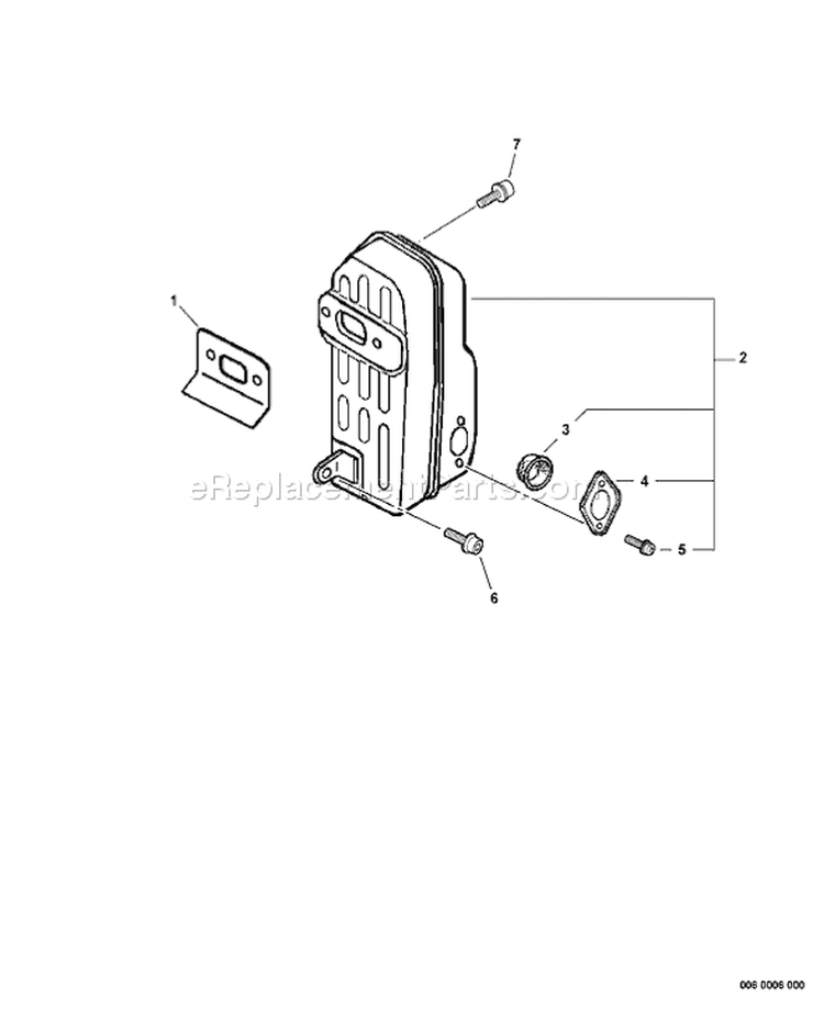 Page E Diagram and Parts List for PB-650H 05001001-05999999 Echo Leaf Blower / Vacuum