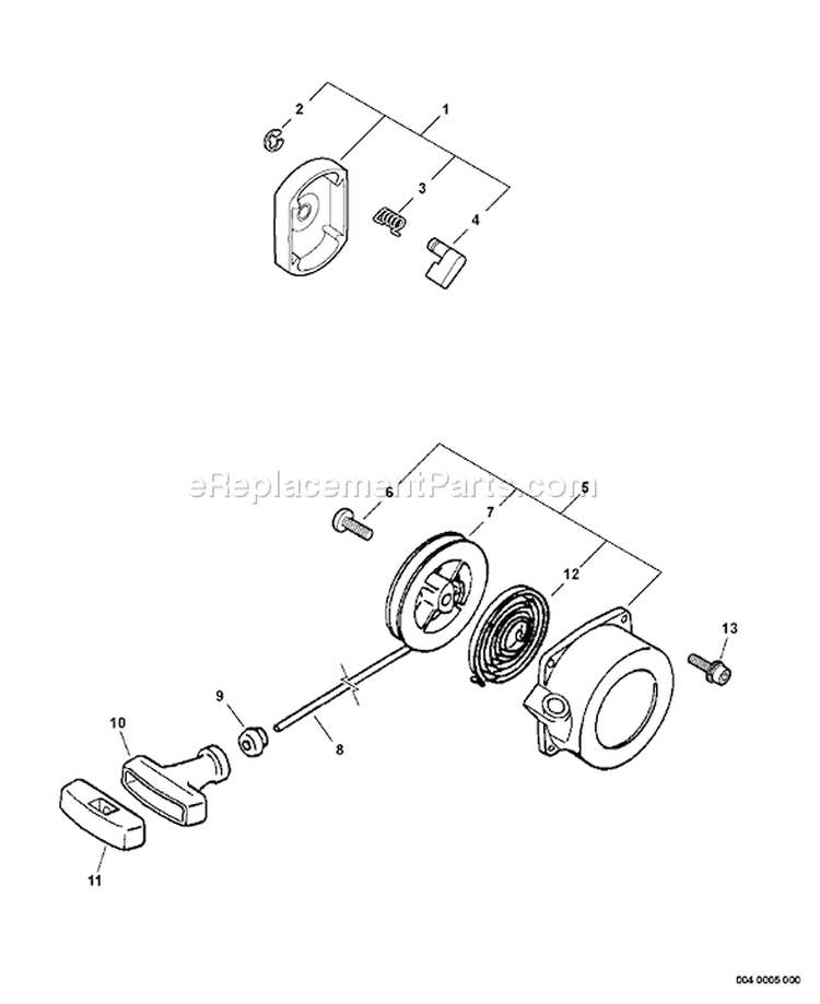 Page N Diagram and Parts List for PB-650 03001001-03999999 Echo Leaf Blower / Vacuum