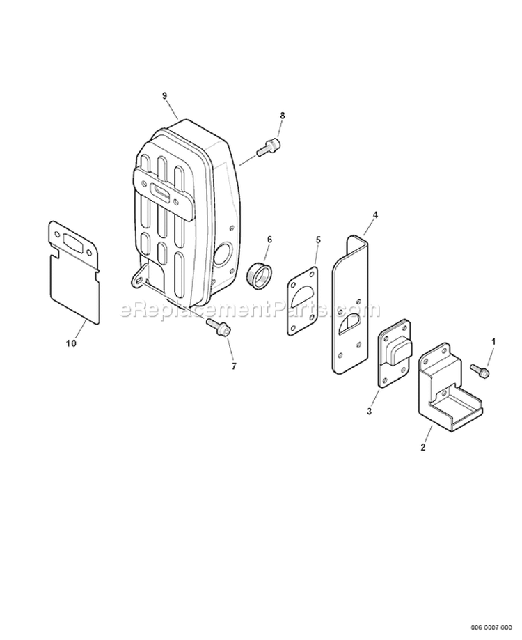 Page E Diagram and Parts List for PB-651H 07001237 - 07999999 Echo Leaf Blower / Vacuum