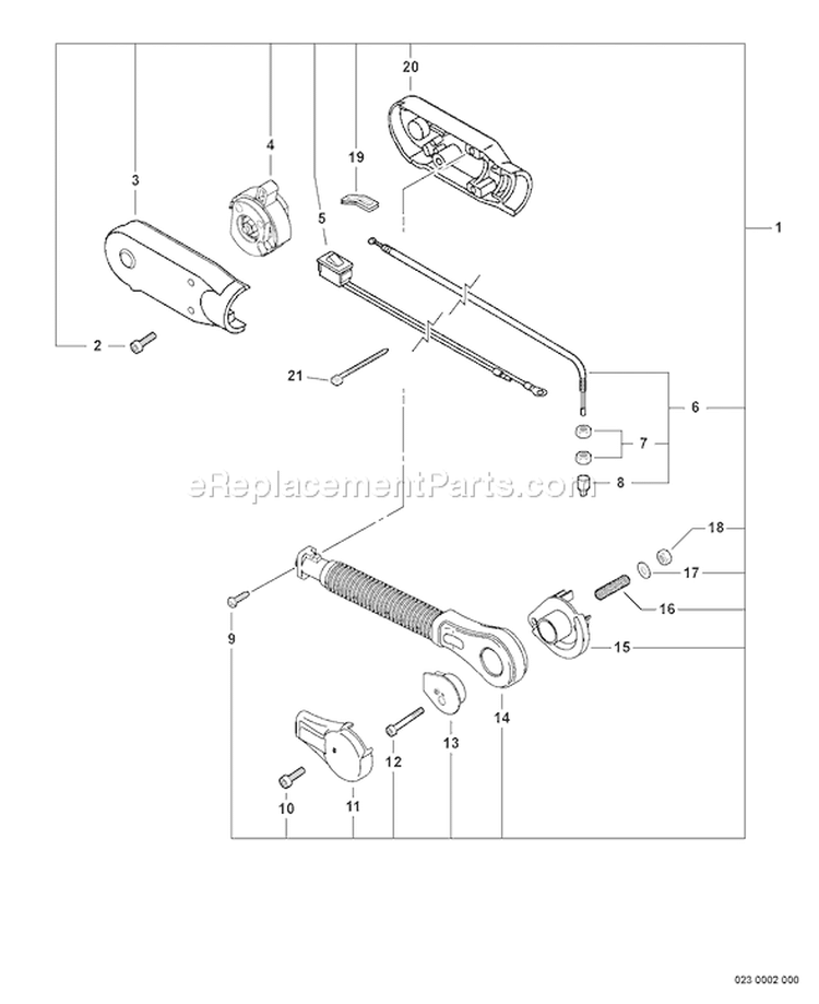 Page F Diagram and Parts List for PB-755H P06913001001 - P06913999999 Echo Leaf Blower / Vacuum