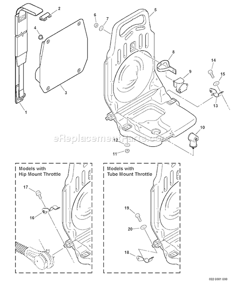 Page A Diagram and Parts List for PB-651H 07001237 - 07999999 Echo Leaf Blower / Vacuum