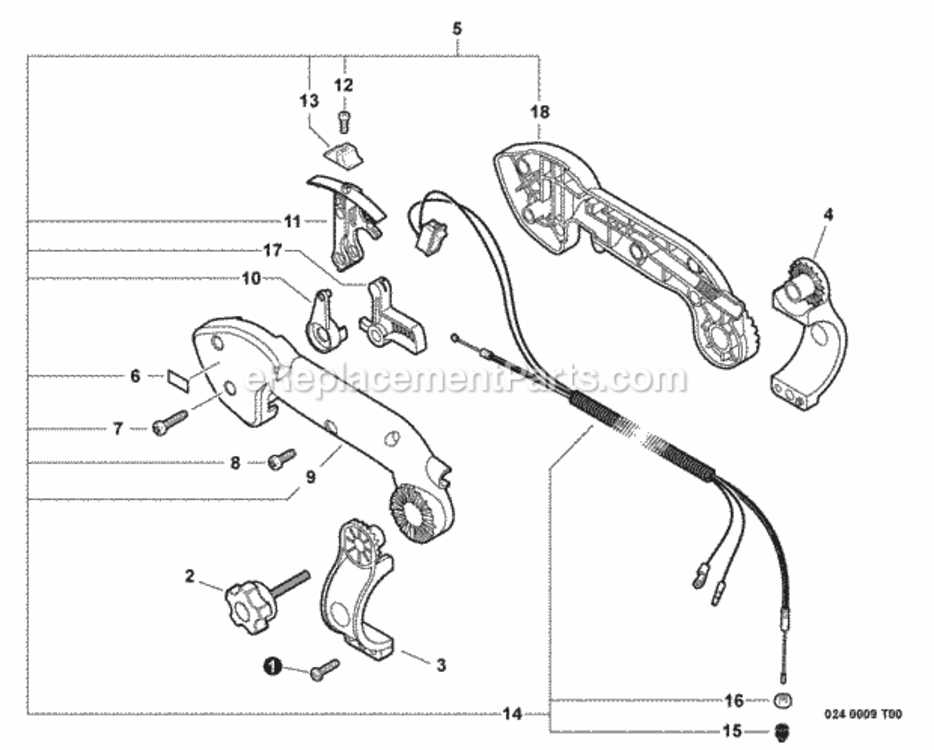 Tube_Mount_Throttle_Control Diagram and Parts List for PB-760LNT P39611001001 - P39611999999 Echo Leaf Blower / Vacuum