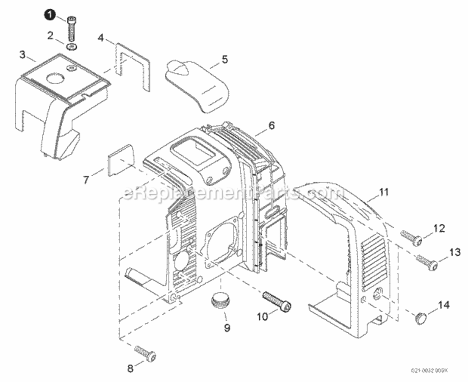 Engine_Cover_Muffler_Cover Diagram and Parts List for PB-760LNT P39611001001 - P39611999999 Echo Leaf Blower / Vacuum