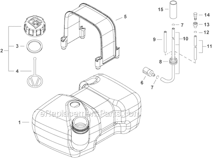 Fuel System Diagram and Parts List for PB-770T P03012001001-P03012999999 Echo Leaf Blower / Vacuum