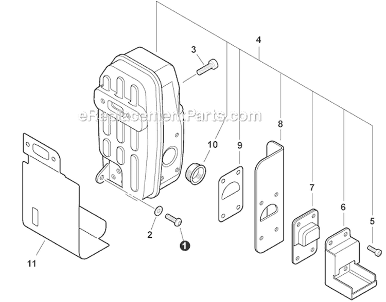 Exhaust Diagram and Parts List for PB-770T P30713001001-P30713999999 Echo Leaf Blower / Vacuum