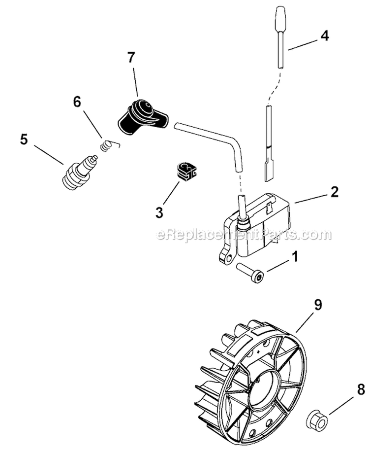 Ignition Diagram and Parts List for PB-770T P30713001001-P30713999999 Echo Leaf Blower / Vacuum