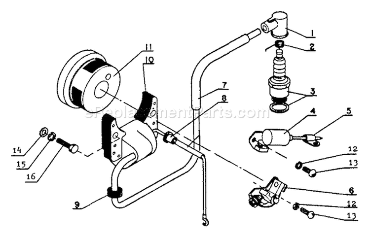 Page K Diagram and Parts List for PB-9 After S/N 001001 Echo Leaf Blower / Vacuum