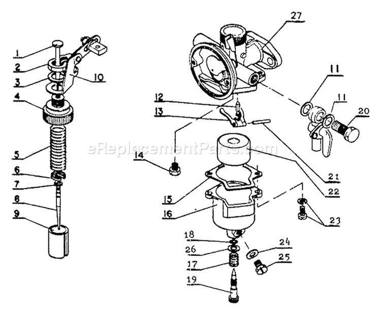 Page D Diagram and Parts List for PB-9 After S/N 001001 Echo Leaf Blower / Vacuum