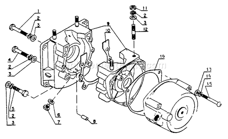 Page F Diagram and Parts List for PB-9 After S/N 001001 Echo Leaf Blower / Vacuum