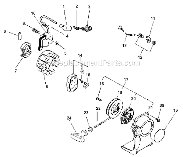 Part Location Diagram of 15862655331 Echo Coil-Ignition