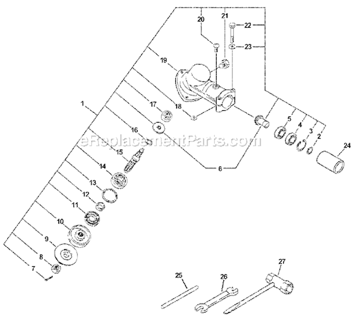 Page E Diagram and Parts List for PE-200 07001001 - 07001032 Echo Edger