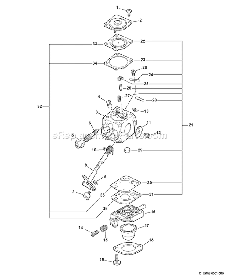 Page A Diagram and Parts List for PE-201 02001001 - 02999999 Echo Edger