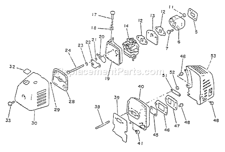 Page F Diagram and Parts List for PE-2201  Echo Edger
