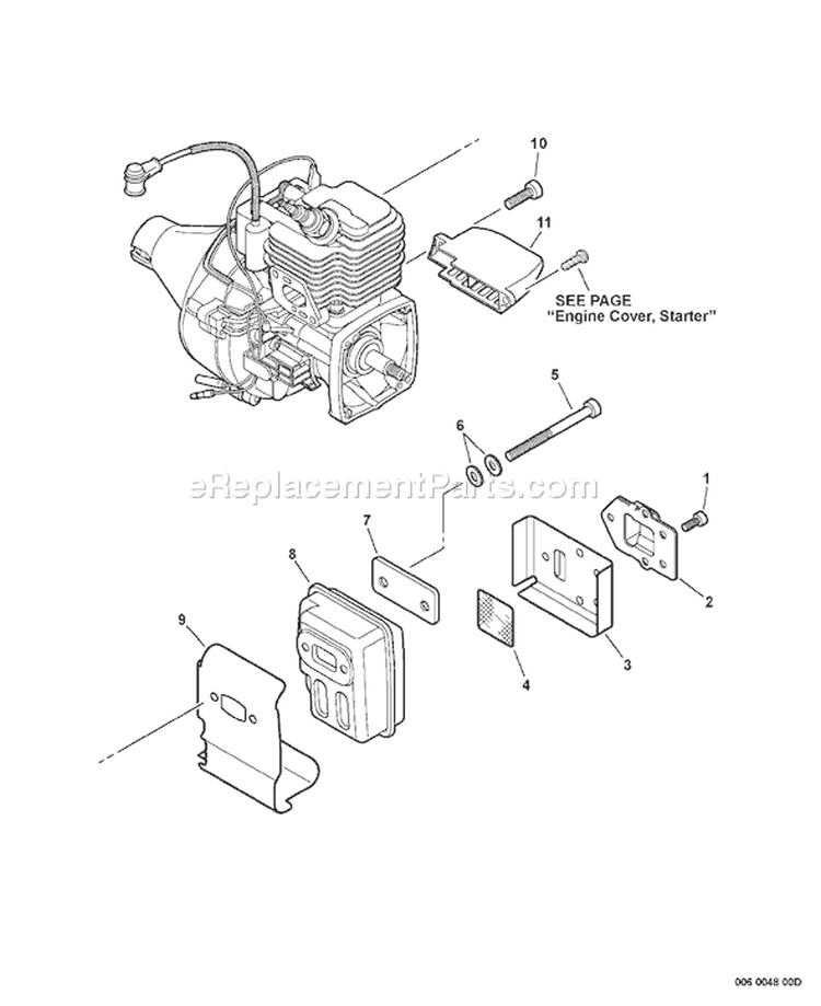 Page F Diagram and Parts List for PE-225 S78813001001 - S78813999999 Echo Edger