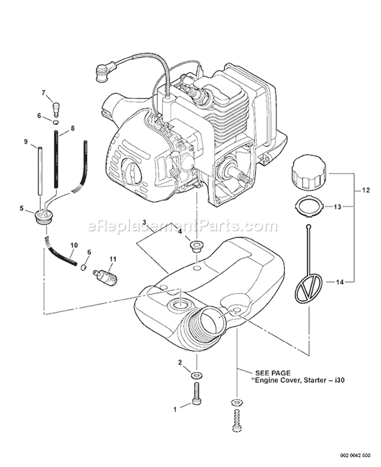 Page I Diagram and Parts List for PE-225 S78813001001 - S78813999999 Echo Edger