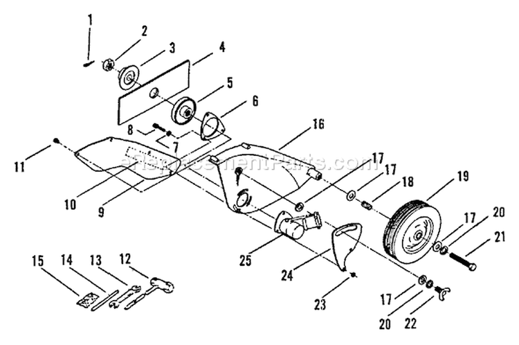 Page A Diagram and Parts List for PE-2400 001001-008000 Echo Edger