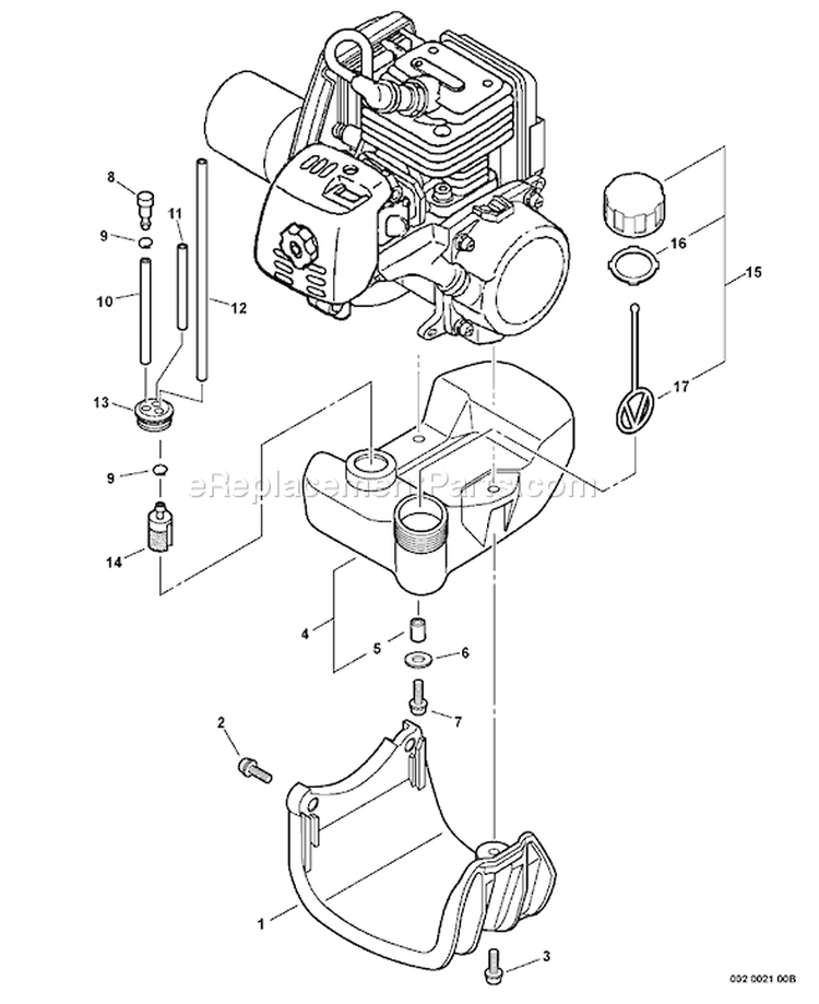 Page G Diagram and Parts List for PE-260 07001001-07999999 Echo Edger